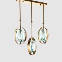 Loft Industry Modern - Green Ovals Triple